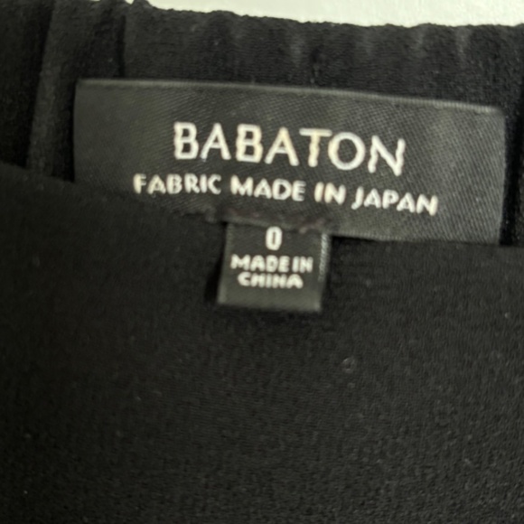 ARITZIA Babaton Cohen Cropped Pleated Pants Black Size 0 - Picture 9 of 9